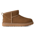 Women's UGG Classic Ultra Mini Botanic Boot in Light Bronze