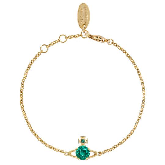 Vivienne Westwood Reina Green CZ Bracelet 61020056-02R245-SM