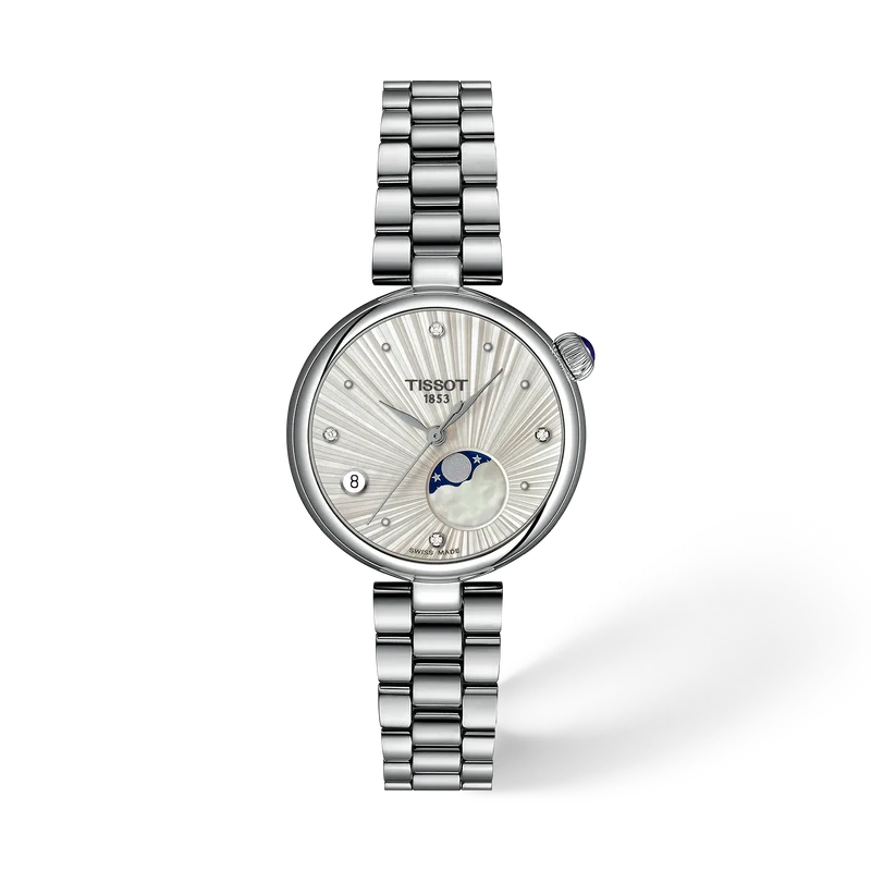 Tissot Ladies Desir MOP Moonphase Dial Bracelet Watch T1522231103600