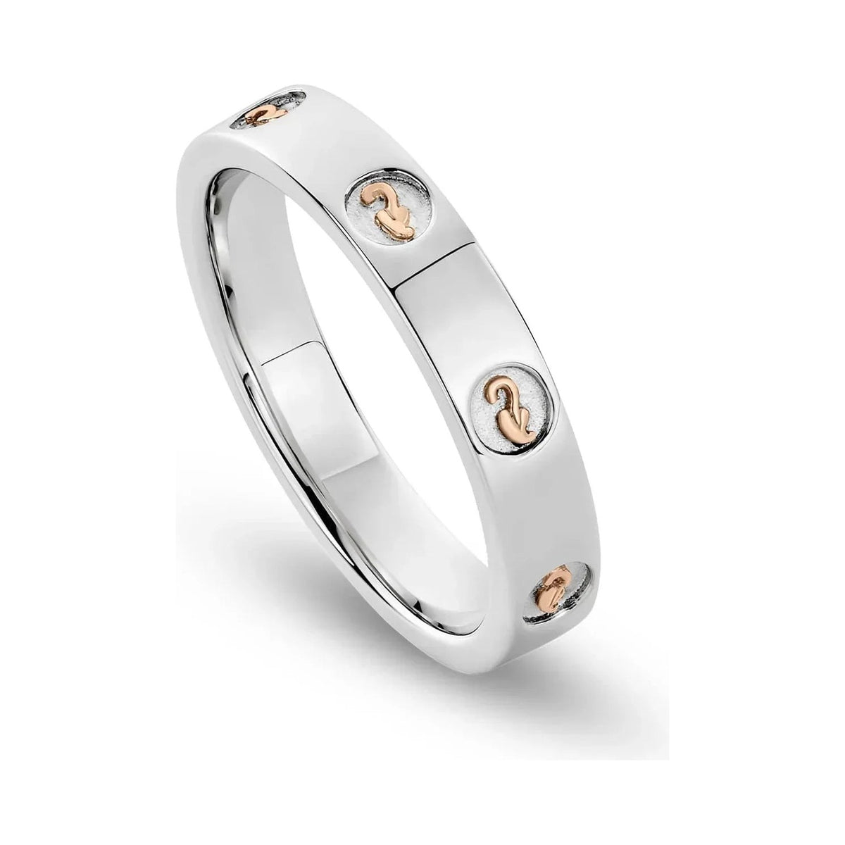 Clogau Insignia Slim Band Ring Sterling Silver by Clogau