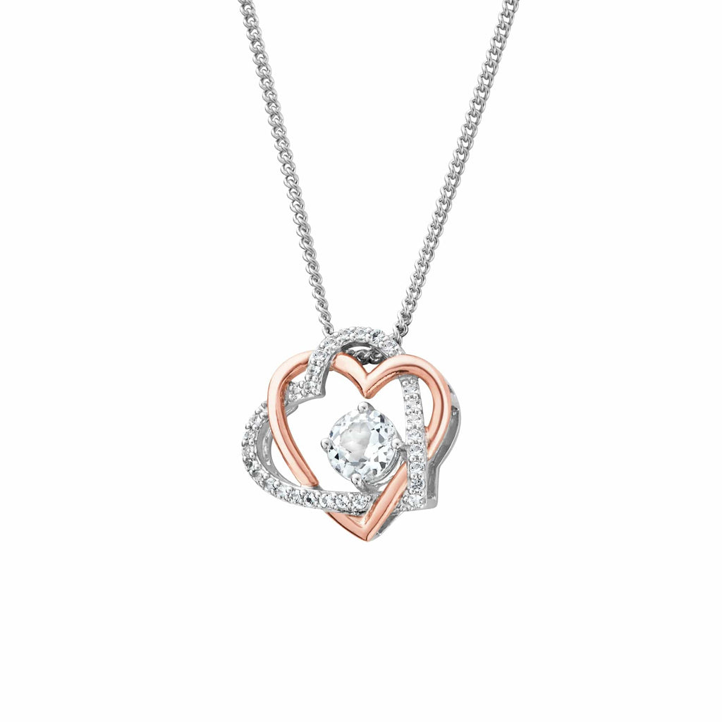 Clogau Sterling Silver Forever Yours Heart Necklace 3SAMH0091