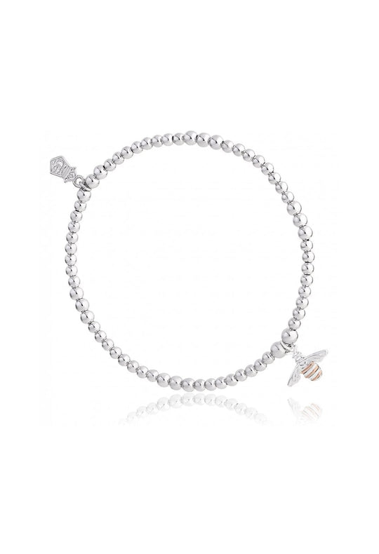 Clogau Sterling Silver Natures Wonder Honey Bee Affinity Bracelet 3SBB15S