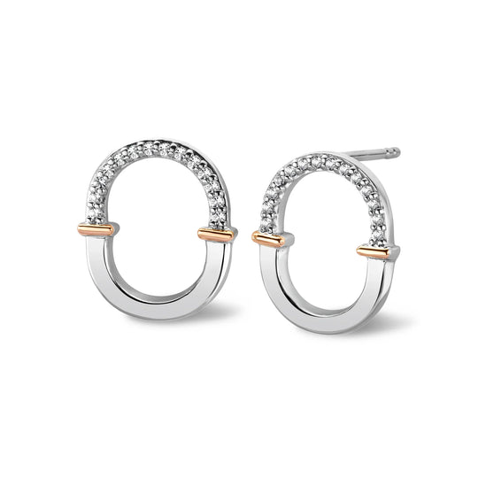 Clogau Connection Earrings In Silver *