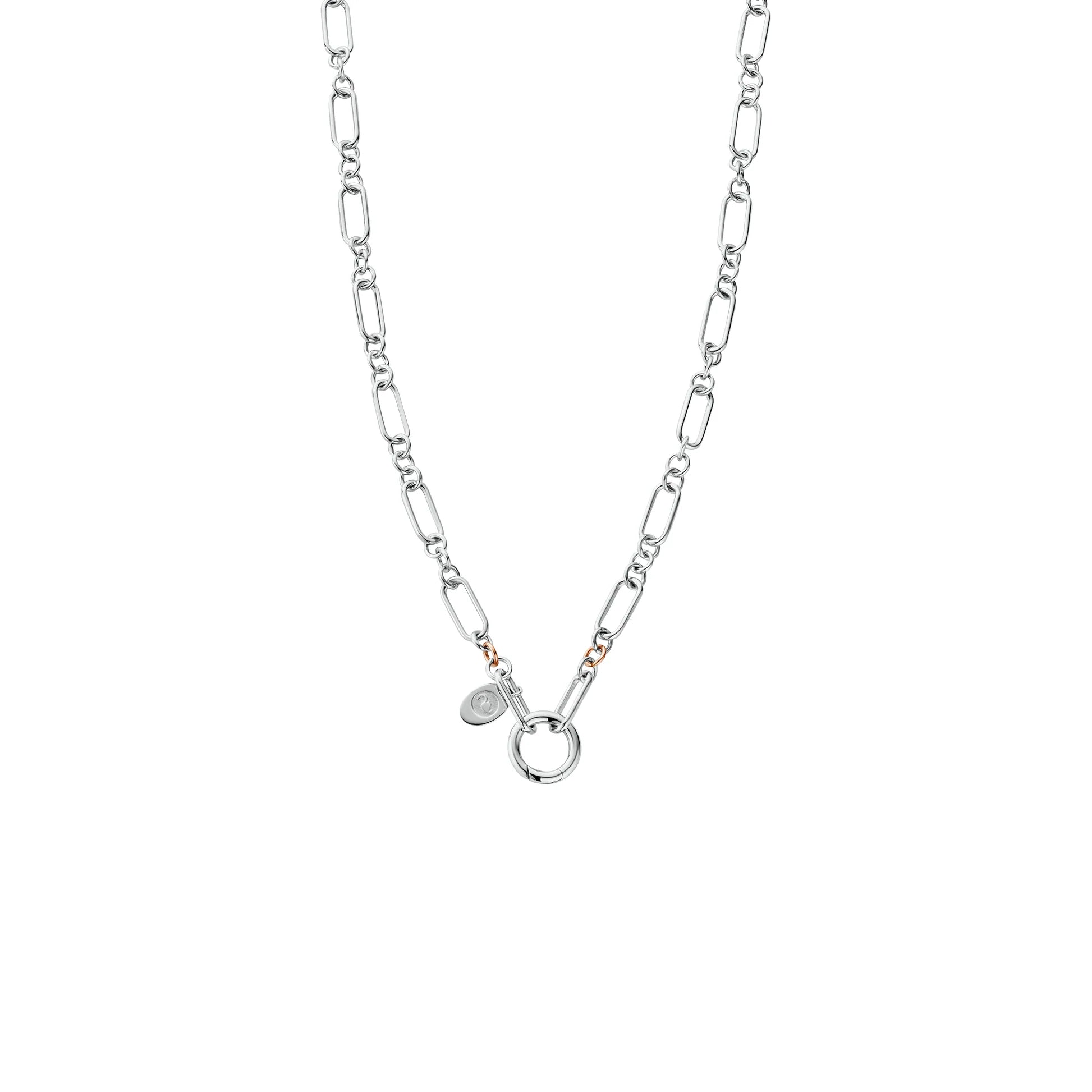 The Clogau Insignia Charm Necklace, a silver sterling silver necklace from Clogau, available at OD’s Jewellers in St Helens.
