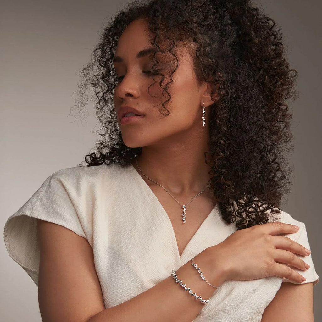 Clogau Celebration White Topaz Bangle in Sterling Silver by Clogau