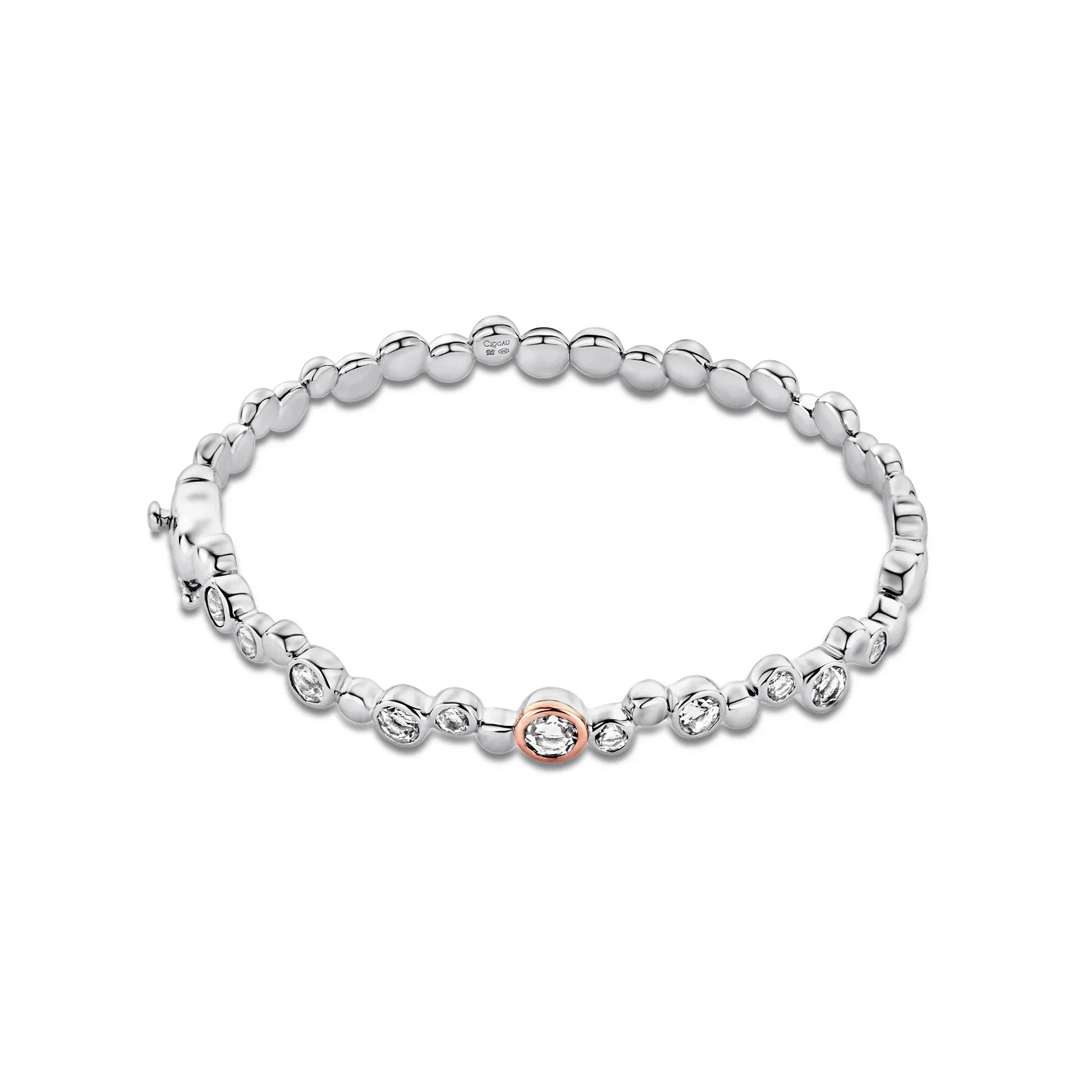 Clogau Celebration White Topaz Bangle in Sterling Silver by Clogau