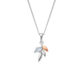 Clogau Silver Leaf Topaz Pendant Necklace 3SROY973