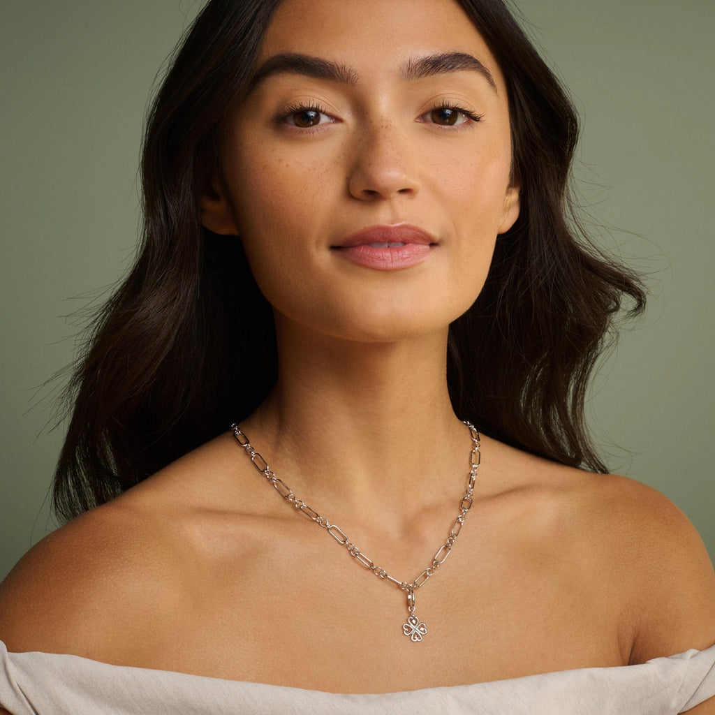 Clogau Sterling Silver Insignia Charm Necklace 3SINS825