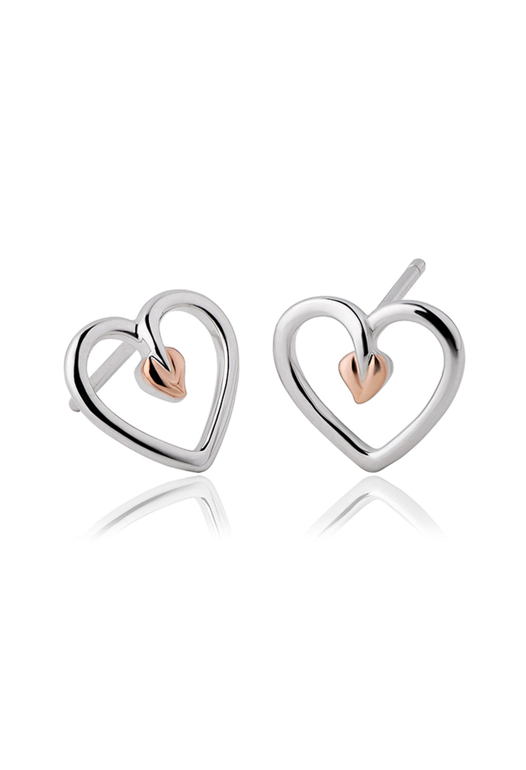 The Clogau Tree Of Life Heart Stud Earrings, a silver sterling stud earrings from Clogau, available at OD’s Jewellers in St Helens.