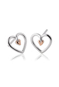 The Clogau Tree Of Life Heart Stud Earrings, a silver sterling stud earrings from Clogau, available at OD’s Jewellers in St Helens.