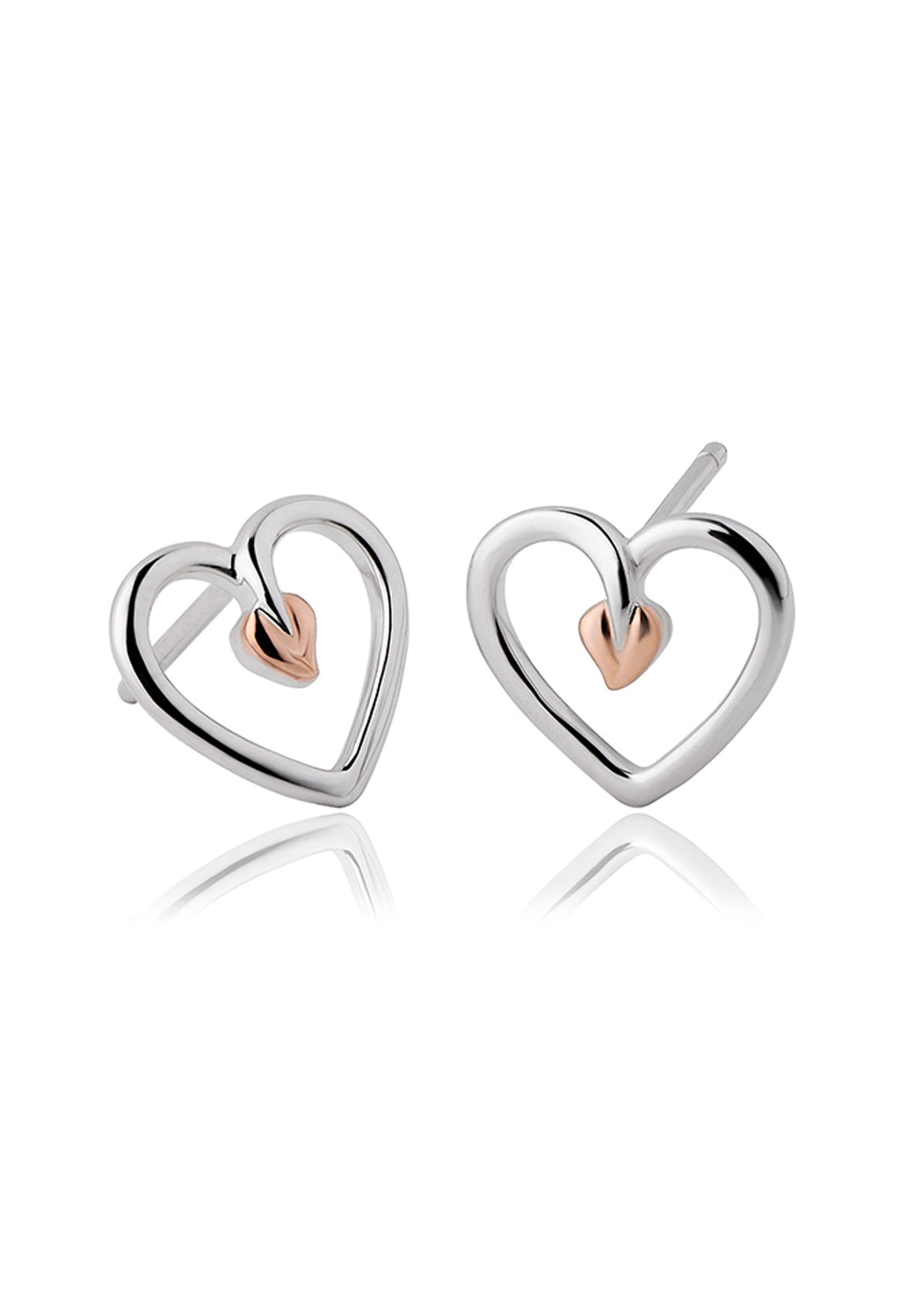 The Clogau Tree Of Life Heart Stud Earrings, a silver sterling stud earrings from Clogau, available at OD’s Jewellers in St Helens.