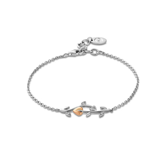 Clogau Tree Of Life Vine Bracelet With White Topaz in Sterling Silver 3STOL0234