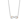 Clogau Tree of Life Infinity Necklace With White Topaz In Sterling Silver by Clogau