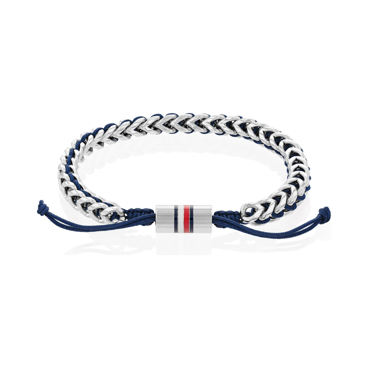 Tommy Hilfiger Braided Stainless Steel & Blue Nylon Bracelet 2790511