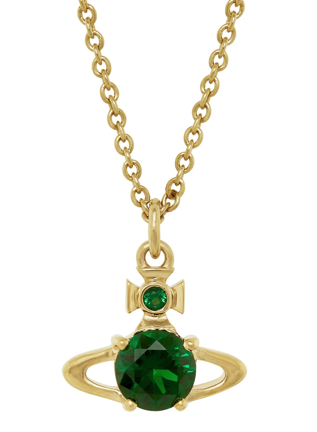 Vivienne Westwood Reina Green CZ Necklace