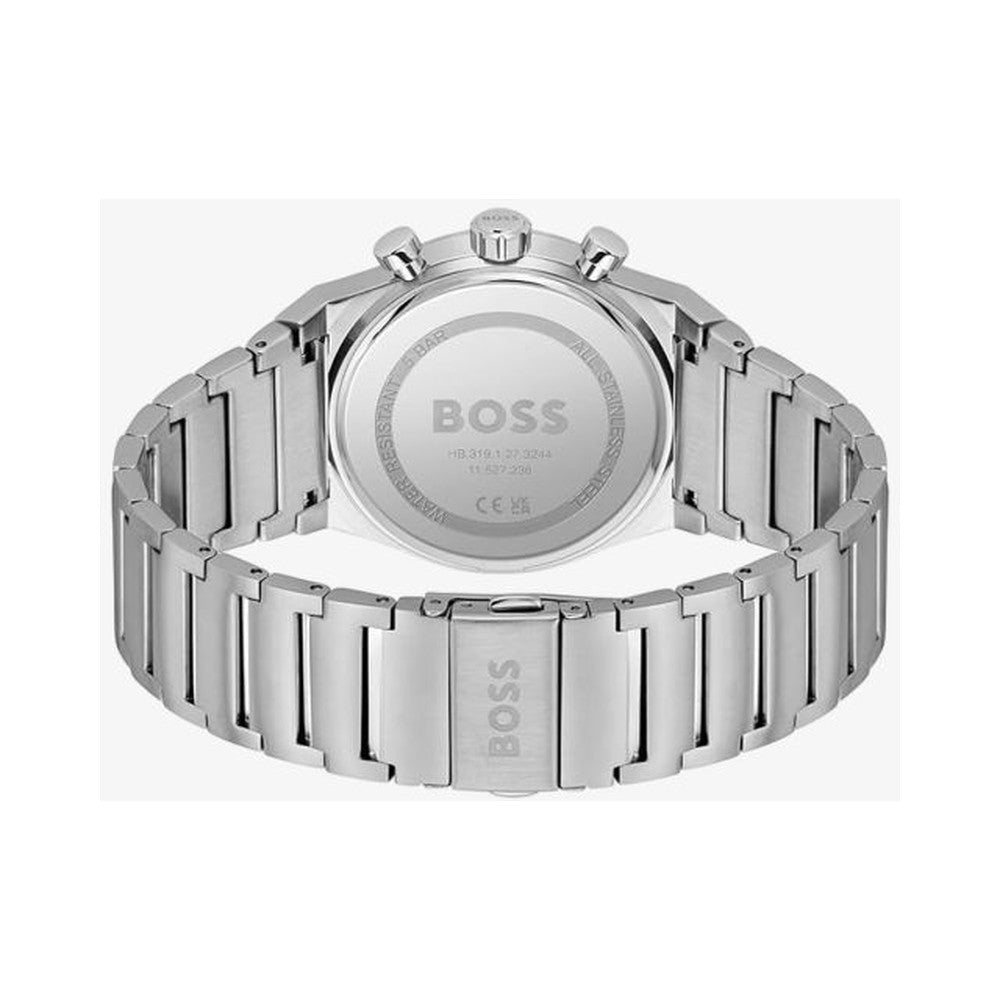 BOSS Mens Candor Chronograph Green Dial Bracelet Watch Stainless Steel by BOSS
