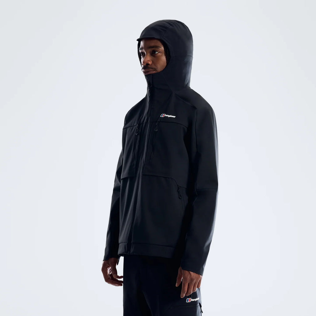 Men's Berghaus Vantashell Jacket & Pant in Black Black Tracksuit Set