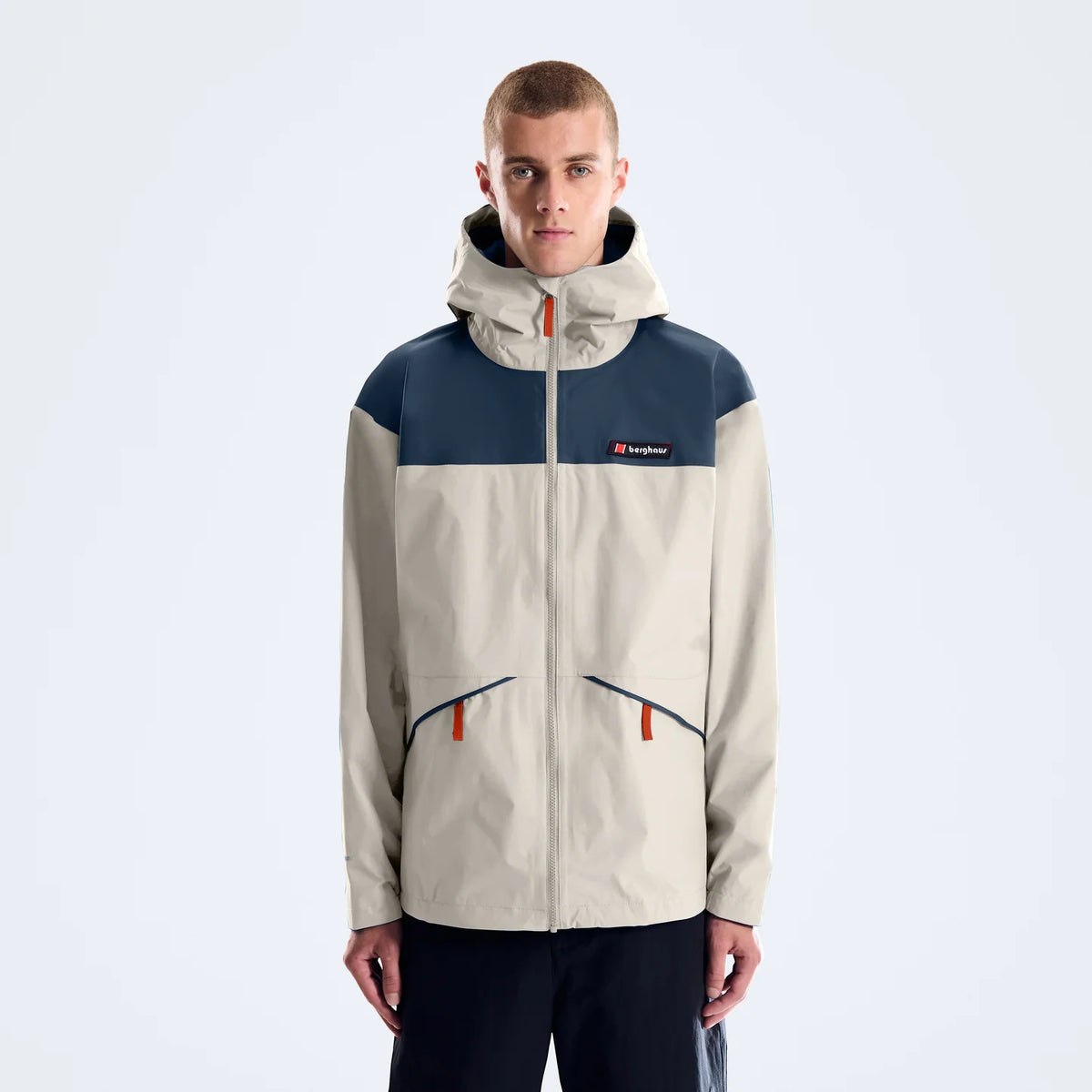 Men's Berghaus Trango Mountain 3000 Jacket in White/Dark Blue