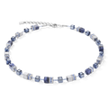 The Coeur De Lion Sodalite Necklet, a blue silver-toned metal necklet from Coeur De Lion, available at OD’s Jewellers in St Helens.