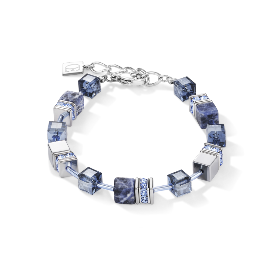 The Coeur De Lion Sodalite Bracelet, blue sodalite with silver-tone metal, from Coeur De Lion, at OD’s Jewellers St Helens