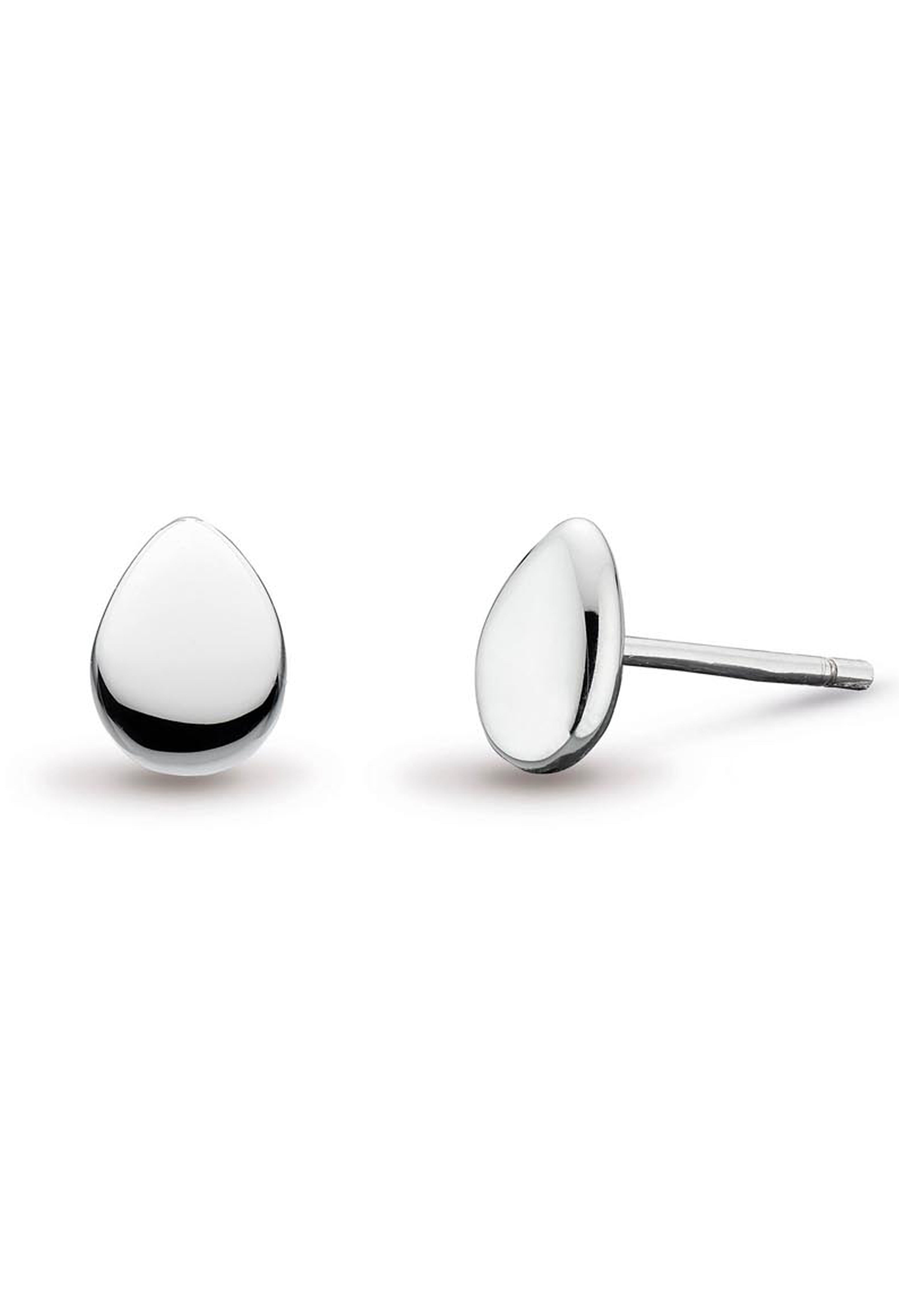 Pair of Coast Pebbles stud earrings by Kit Heath. Subtle design in polished silver for everyday wear. Fine jewelry detail.