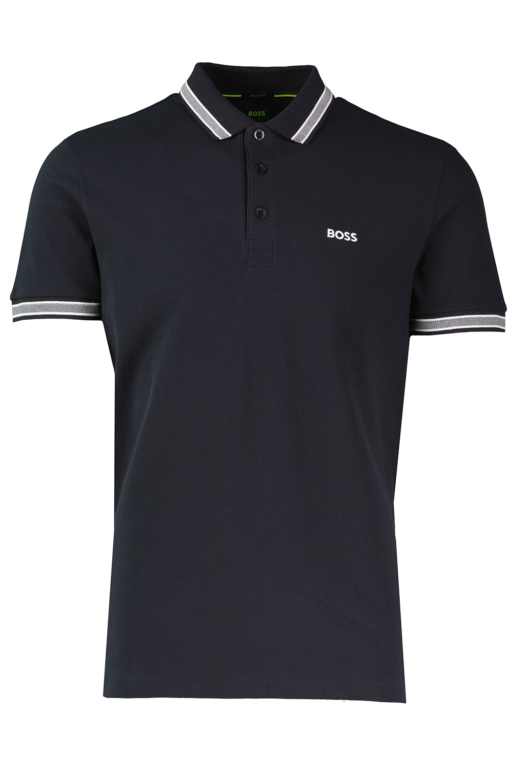 Mens BOSS Green Paddy Dark Blue Polo Shirt