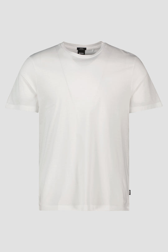 Men's BOSS Black Tessler 150 White Slim Fit T Shirt