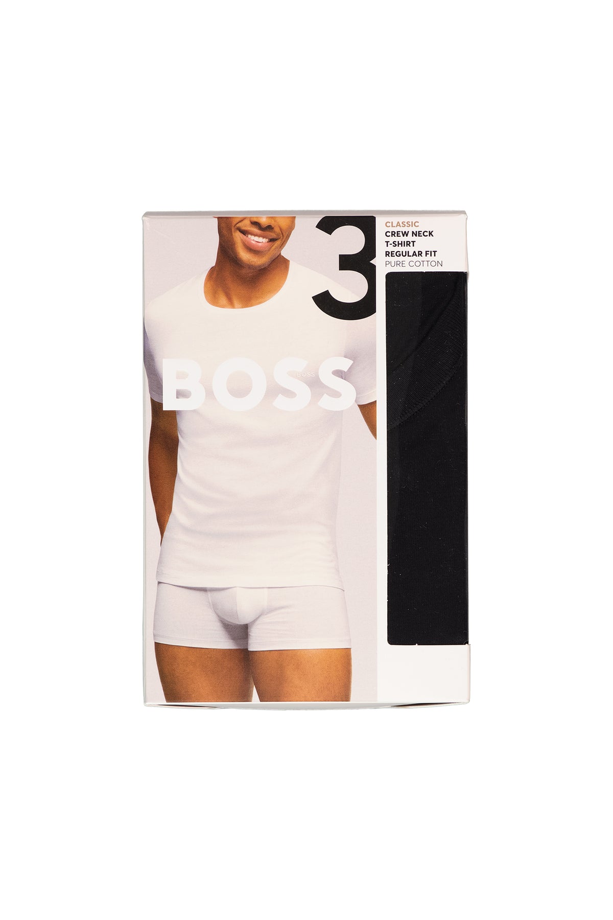 Mens BOSS Black T Shirt RN 3P Classic 3Pack T Shirts - image 2