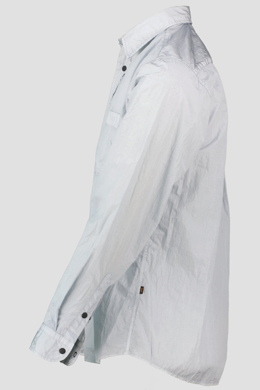 Men's BOSS Orange Light Grey Lambini Relaxed Fit Shirt — view 3