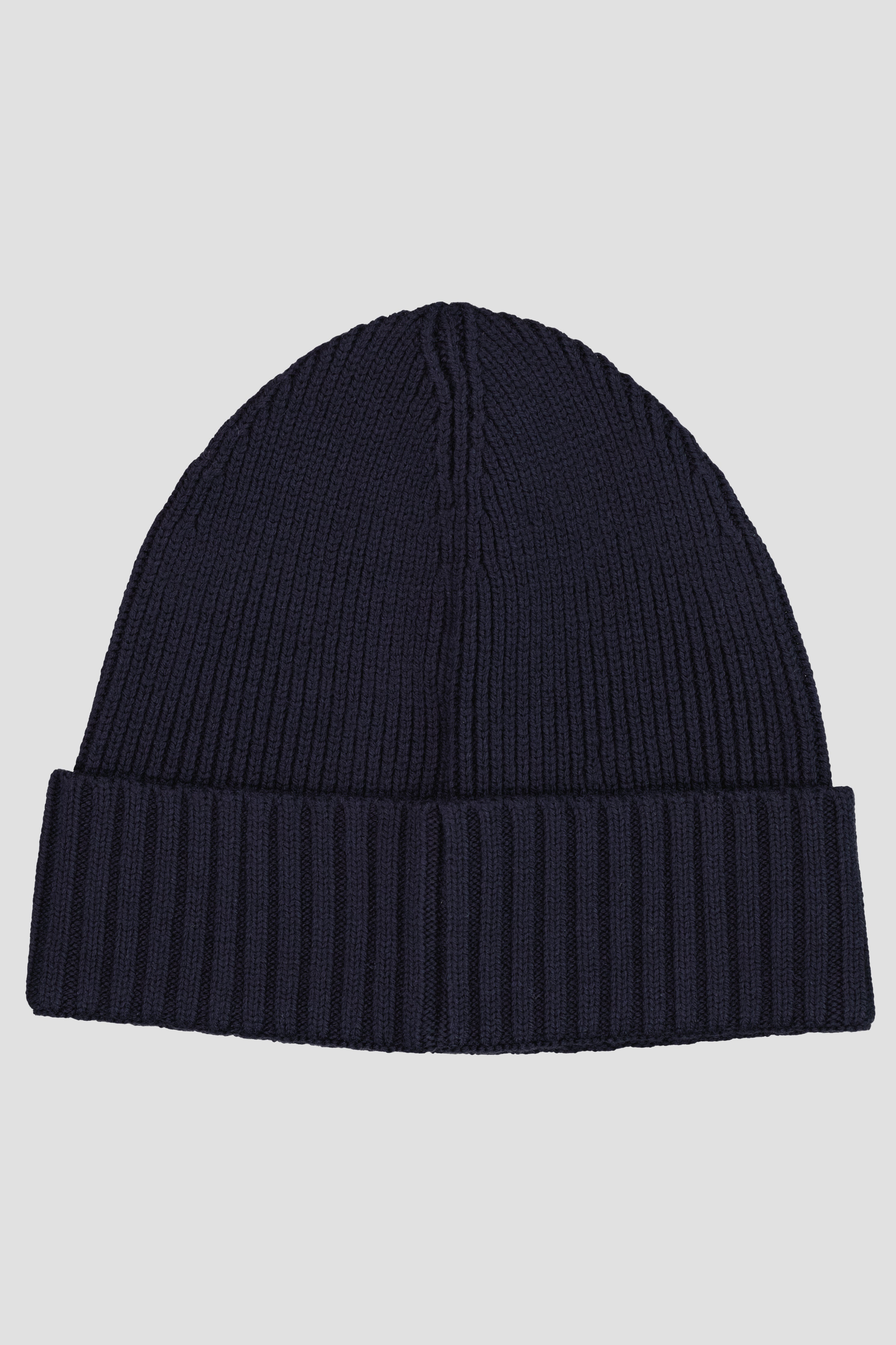 Men's BOSS Black Fati Dark Blue Beanie Hat — view 2