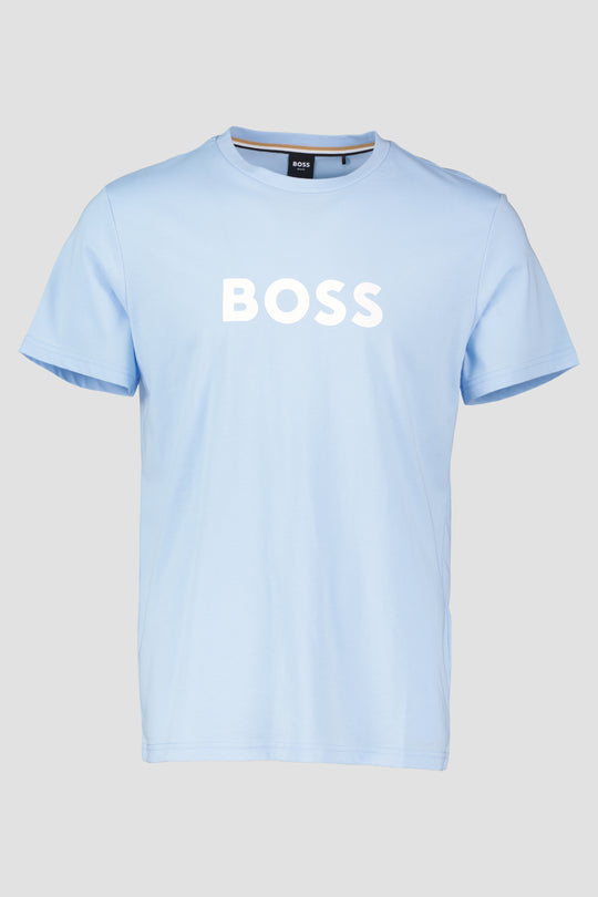 Men's BOSS Black Pastel Blue RN Cotton Logo T Shirt
