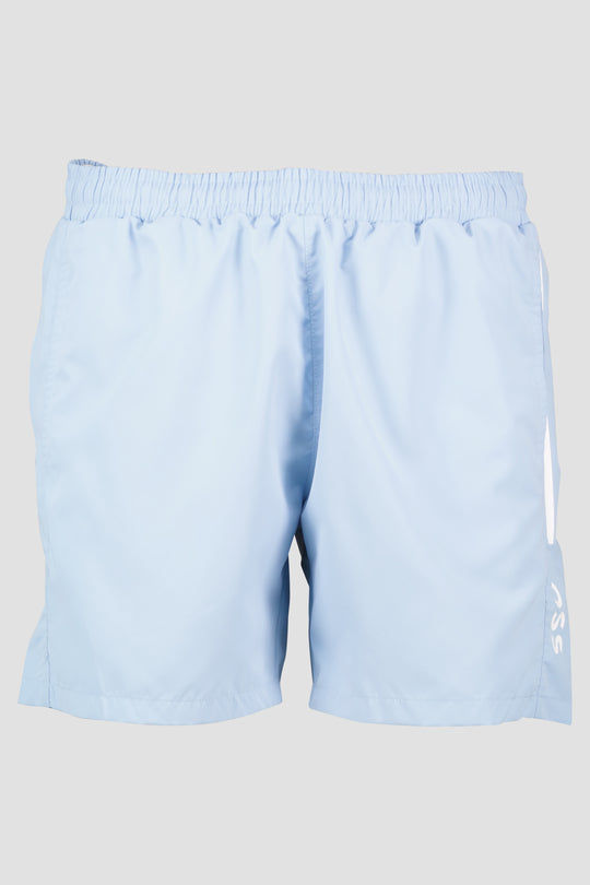Men's BOSS Black Dolphin Pastel Blue Swim Shorts