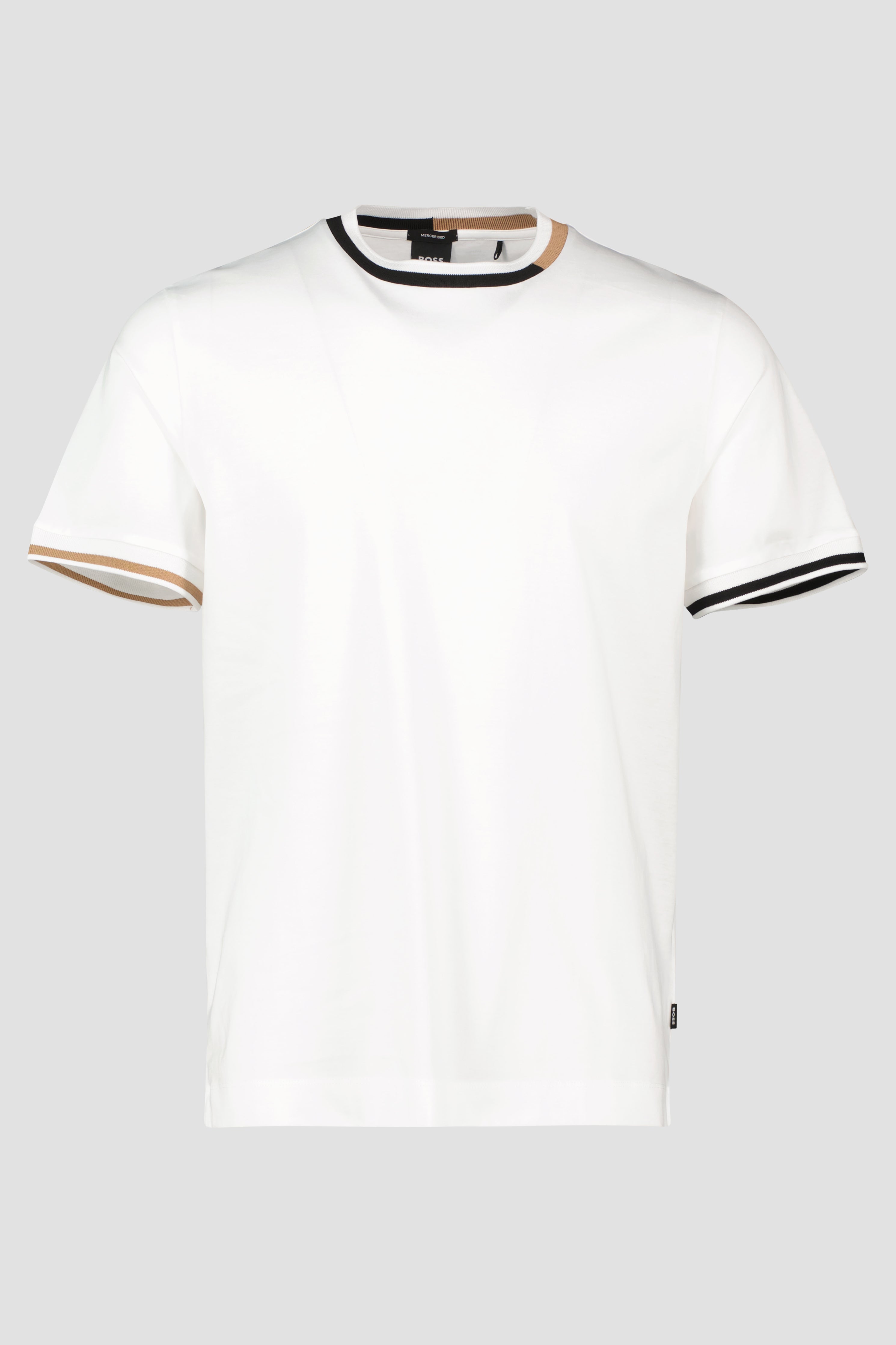Men's BOSS Black Thompson 211 White T Shirt