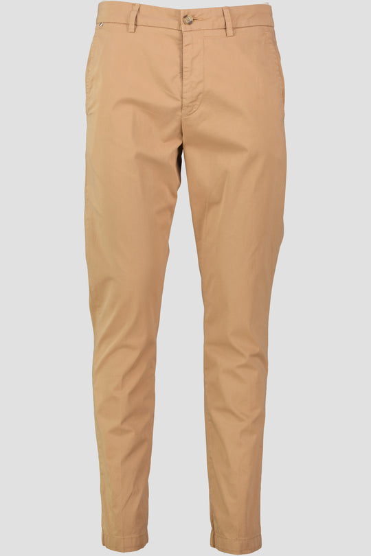 Men's BOSS Black Kaiton Medium Beige Slim Fit Trousers