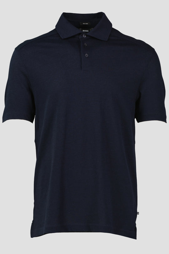 Men's BOSS Black P Paino 440 Dark Blue Polo Shirt