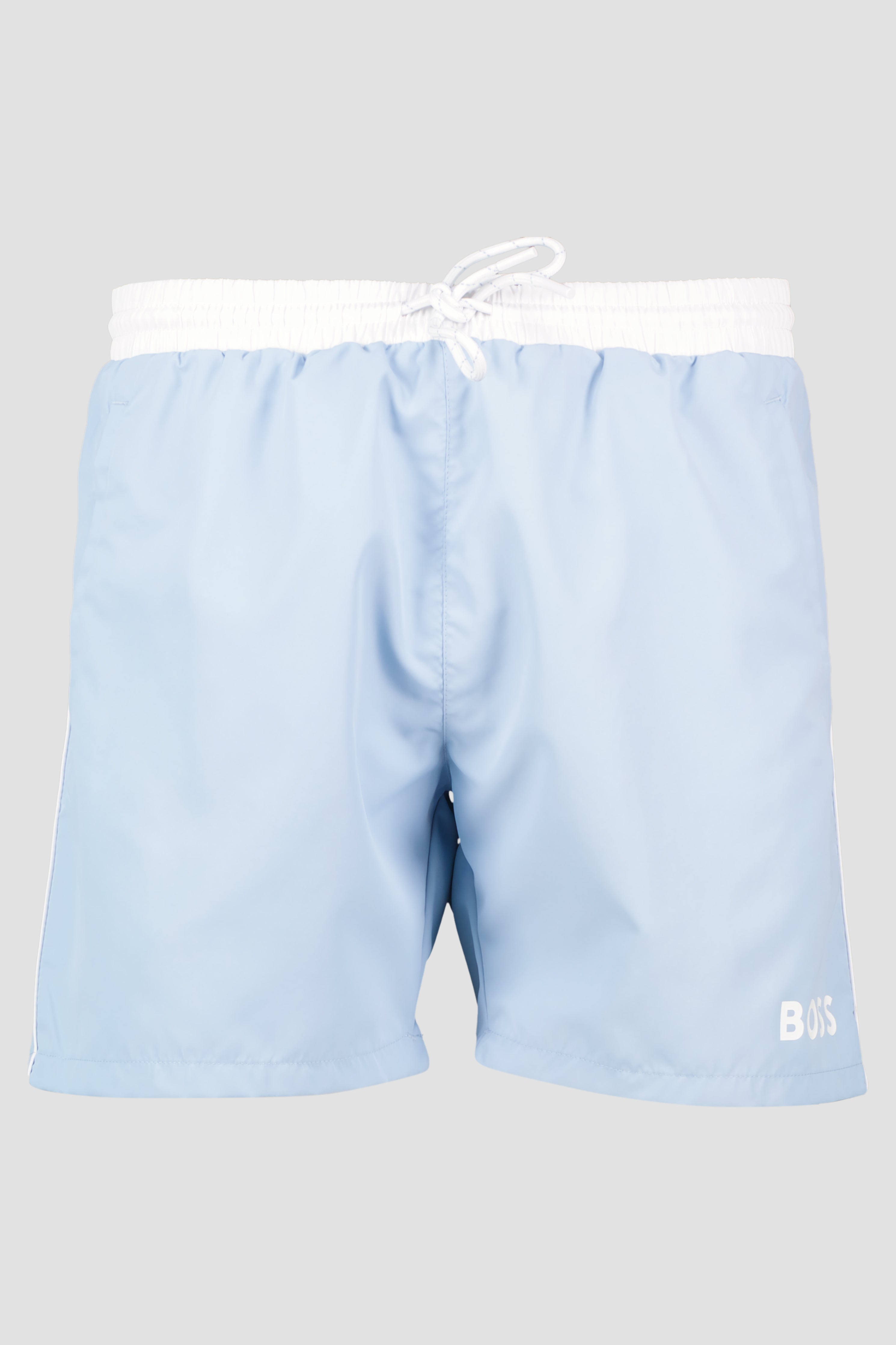 Men's BOSS Black Starfish Pastel Blue Swim Shorts