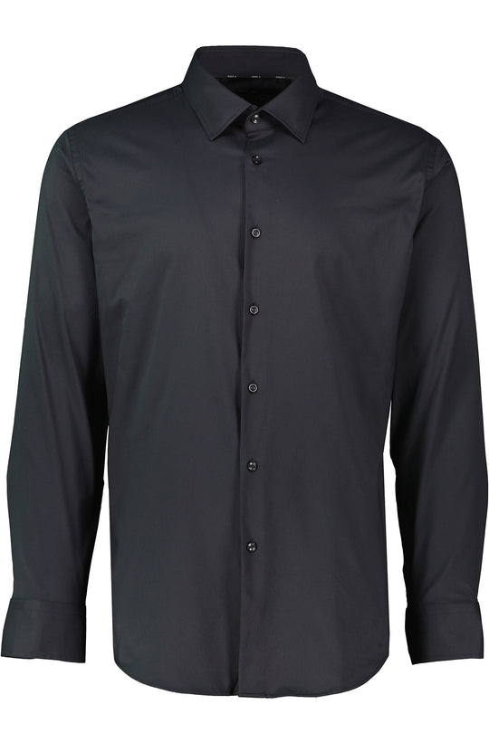 Mens BOSS Black P-HANK-kent-C1-222 Black Slim Fit Shirt