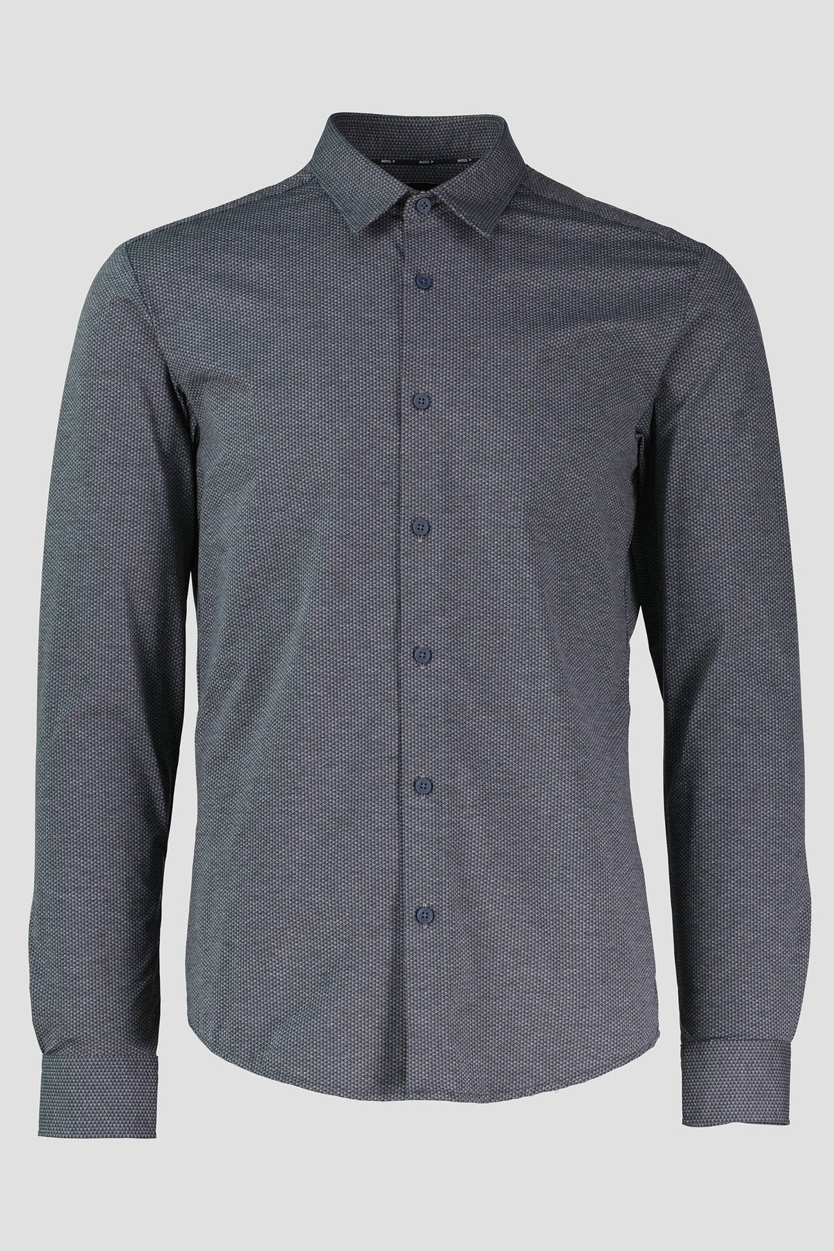 Men's BOSS Navy P-ROAN-kent-C1-233 Slim Fit Shirt - image 2