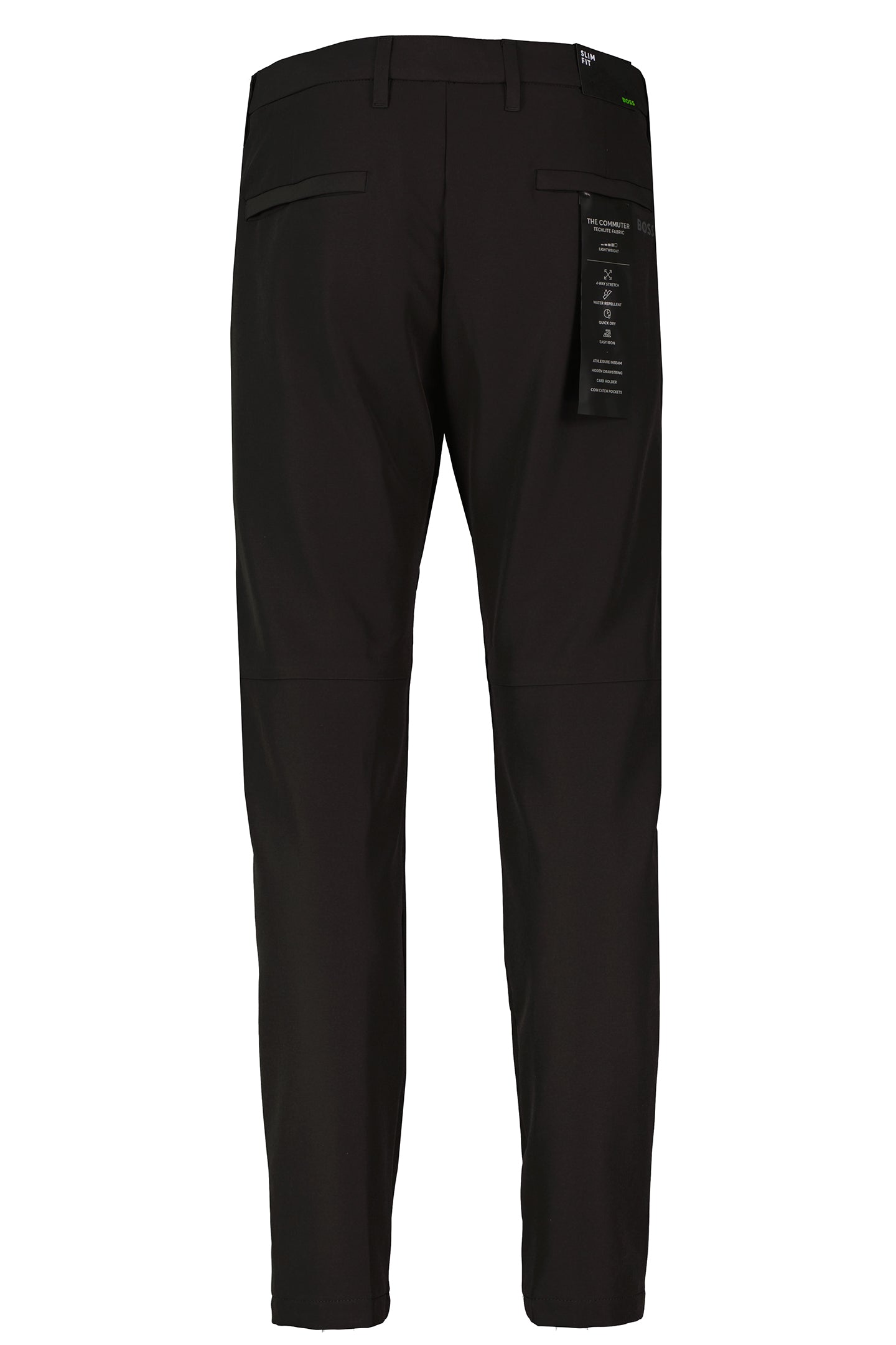 Mens BOSS Green T_Commuter Slim Black Trouser - image 3