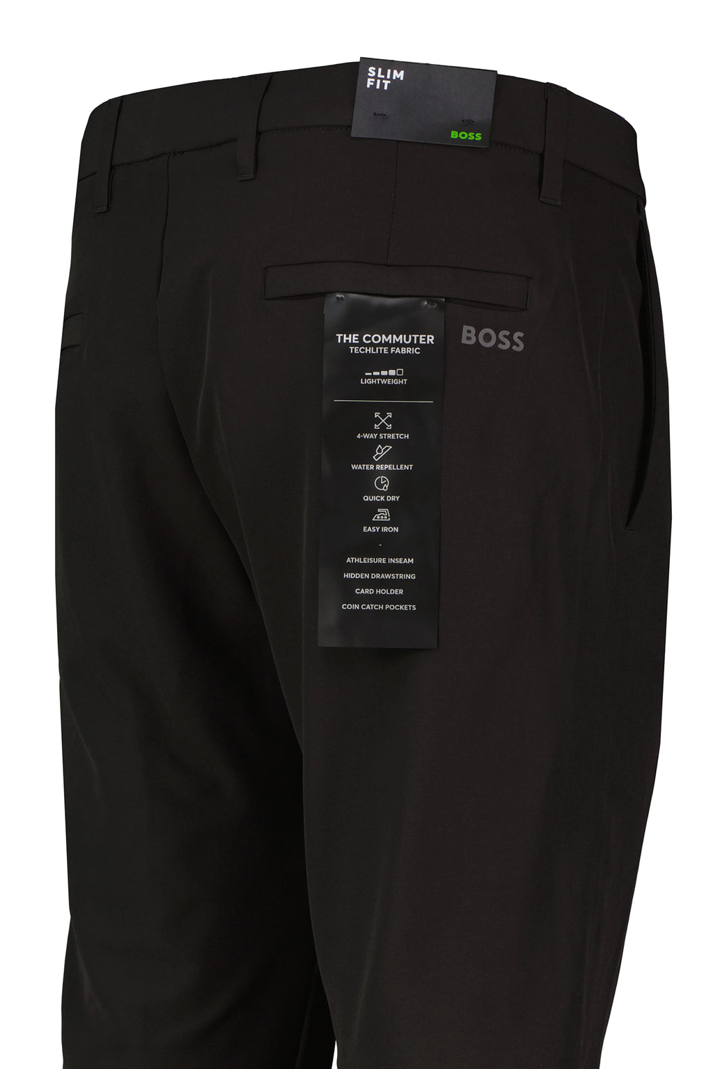 Mens BOSS Green T_Commuter Slim Black Trouser - image 4