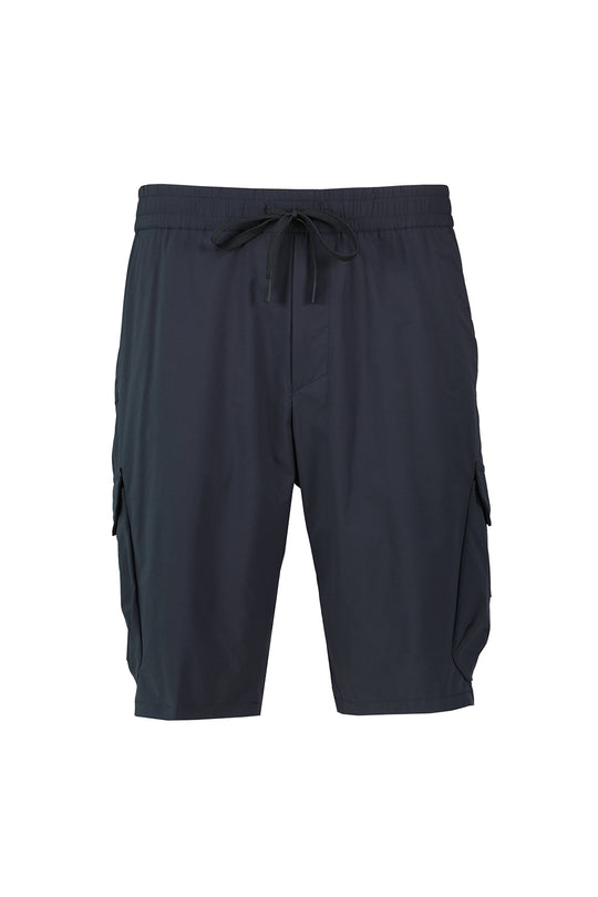 Mens BOSS Green S_Urbanex-Cargo Dark Blue Tapered Fit Shorts