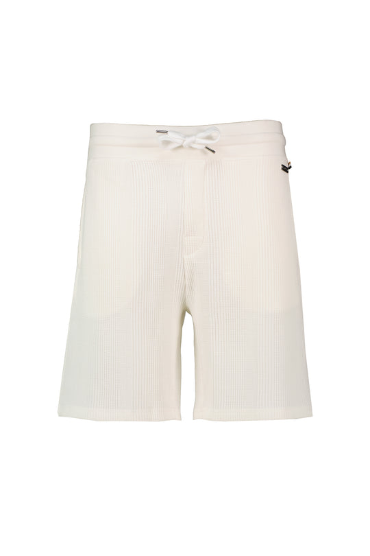 Mens BOSS Black Structure Shorts in Natural