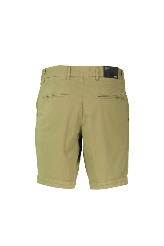 Mens BOSS Black H-Slice-Shorts1 Medium Green Slim Fit Chino Shorts