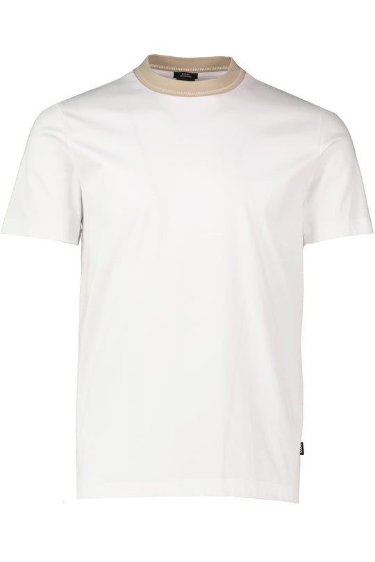 Mens BOSS Black H-Tessler 199 White Slim Fit T Shirt
