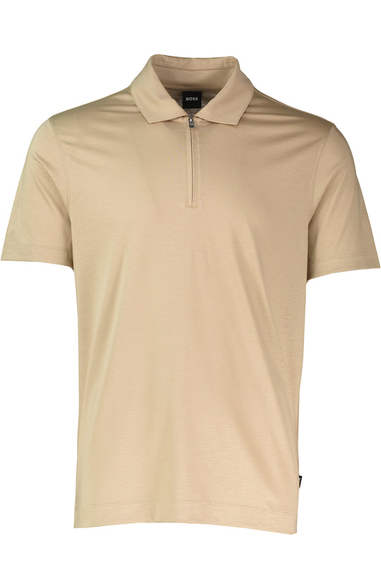 Mens BOSS Black H-Paras 50 Light Beige Polo Shirt