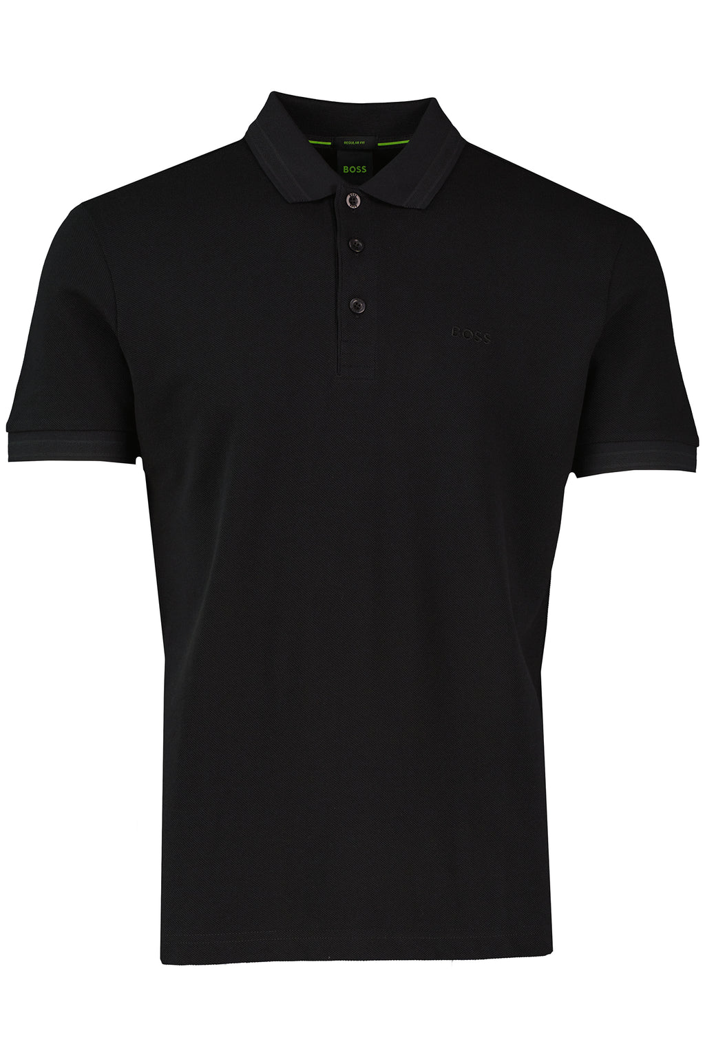 Mens BOSS Green Paddy Black Polo Shirt - image 2
