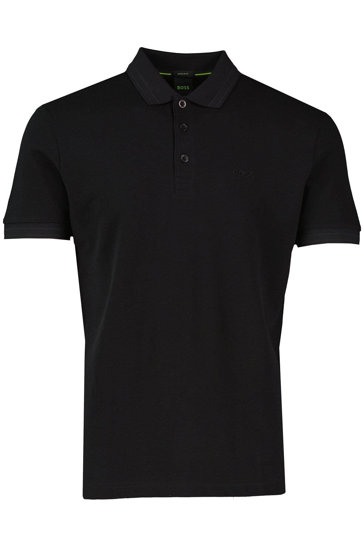 Mens BOSS Green Paddy Black Polo Shirt - image 2