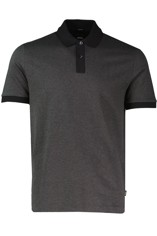Mens BOSS Black H-Parlay 432 Black Polo Shirt