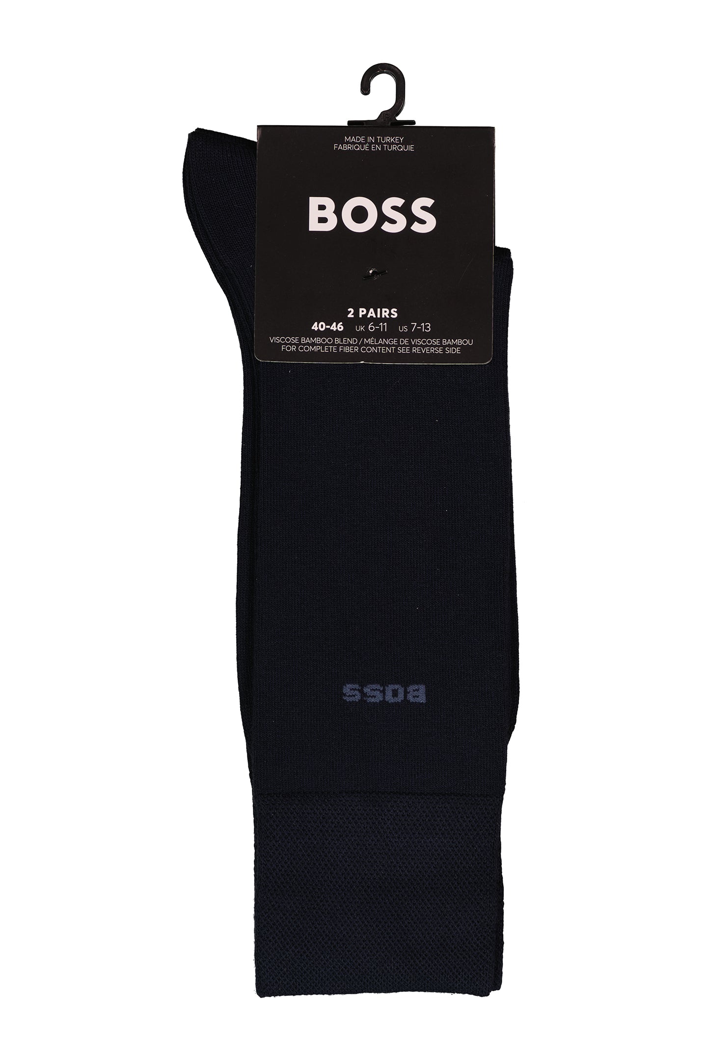 BOSS Bodywear & Swimwear 2P RS Bamboo Dark Blue Socks — view 2