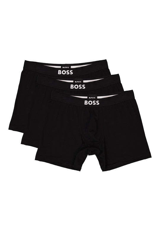Mens BOSS Black BoxerBr 3P BOSS ONE in Black